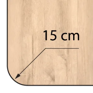 Radius: 15 cm